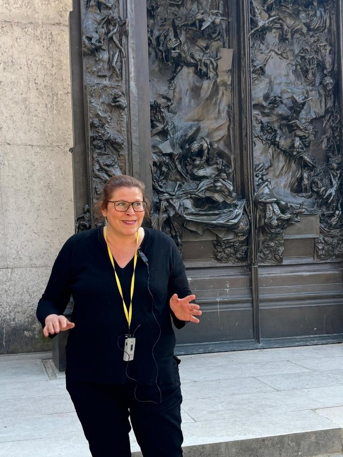 Valérie Baron en visite guidée